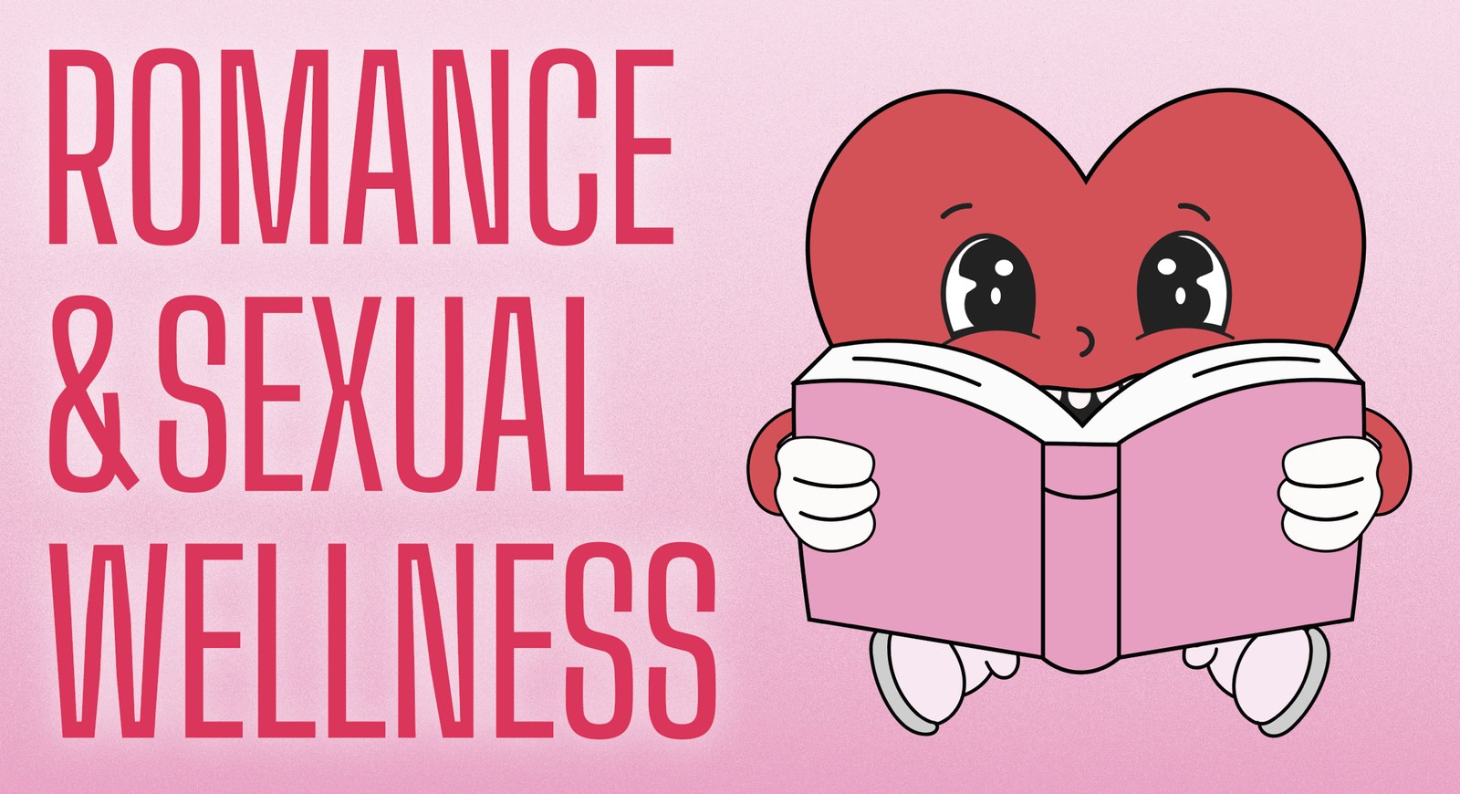 Romance and Sexual Wellness endcap: a heart character reading