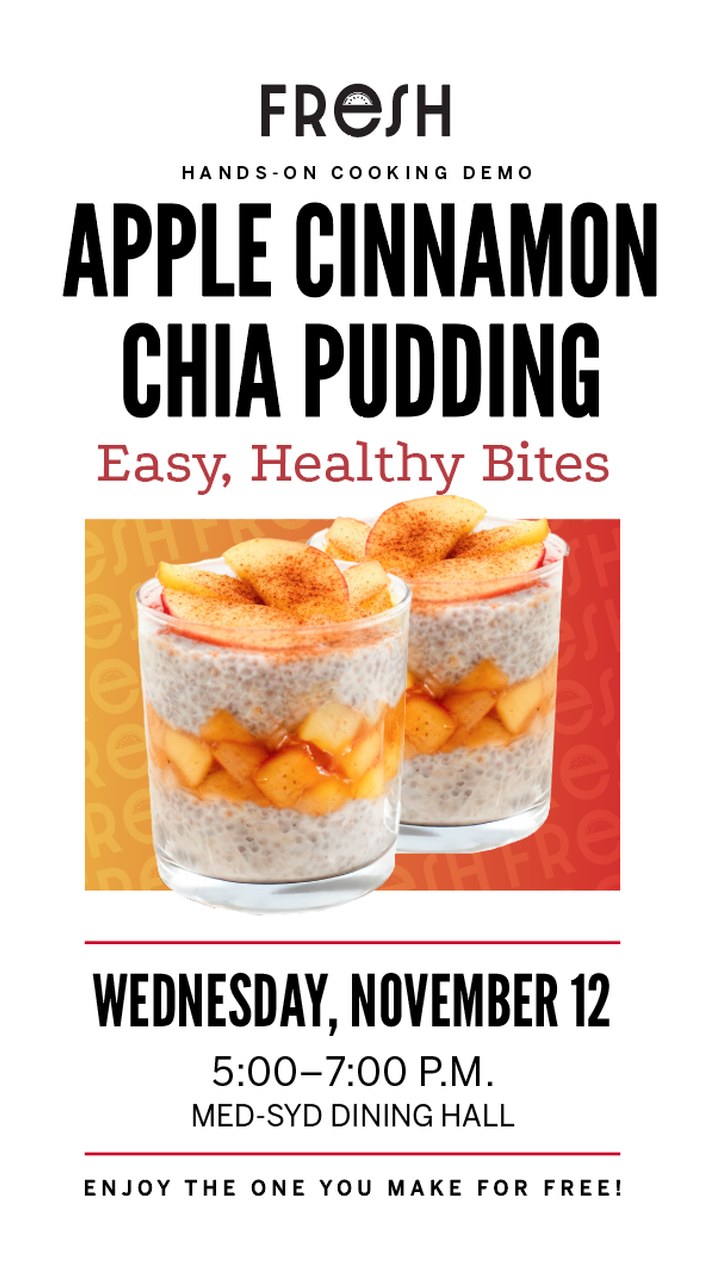 FRESH cooking demo story: Apple Cinnamon Chia Pudding