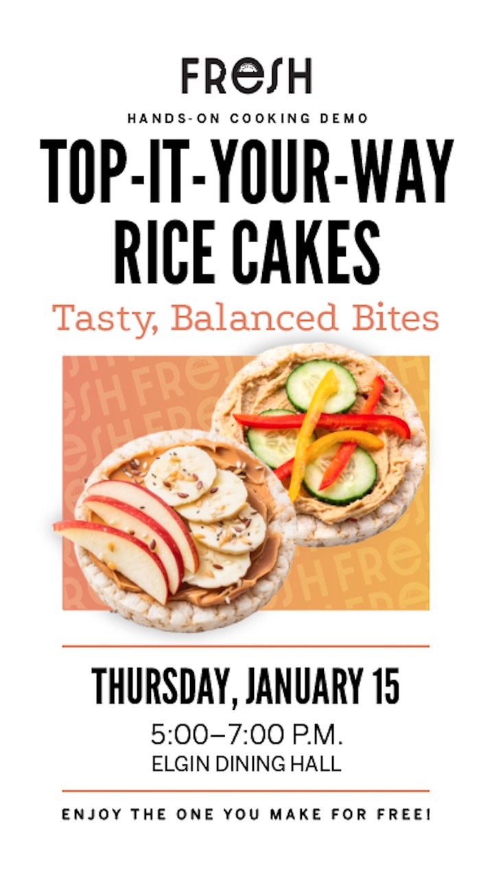 FRESH cooking demo story: Top-It-Your-Way Rice Cakes